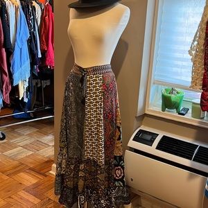 Karma Highway Patch work Maxi Skirt OS